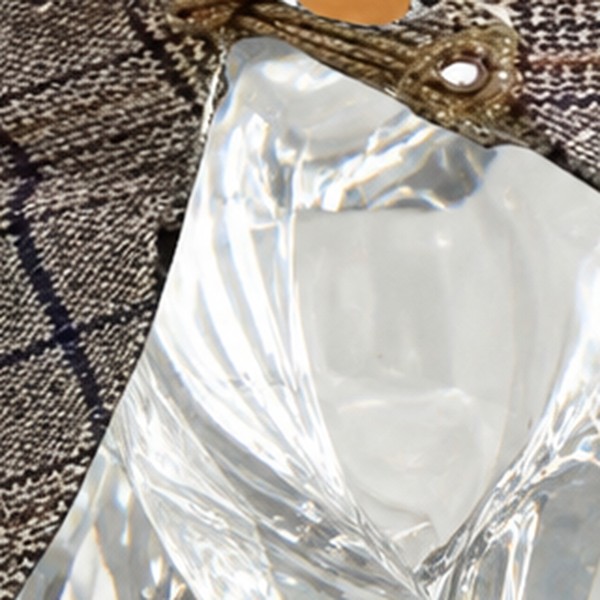 Close-up of the cape clasp