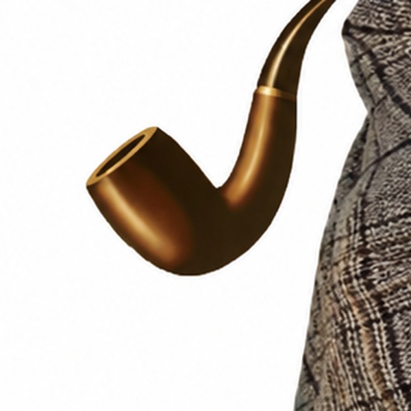 Close-up of the brass pipe